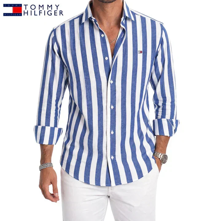 Tenby Striped Linen Shirt