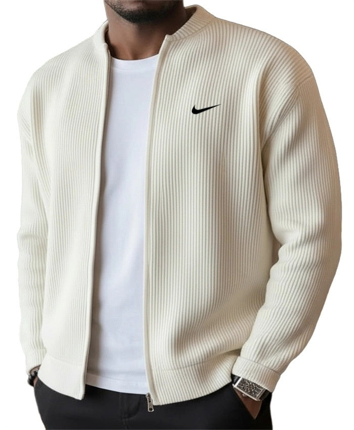 Ribbed Zip Cardigan