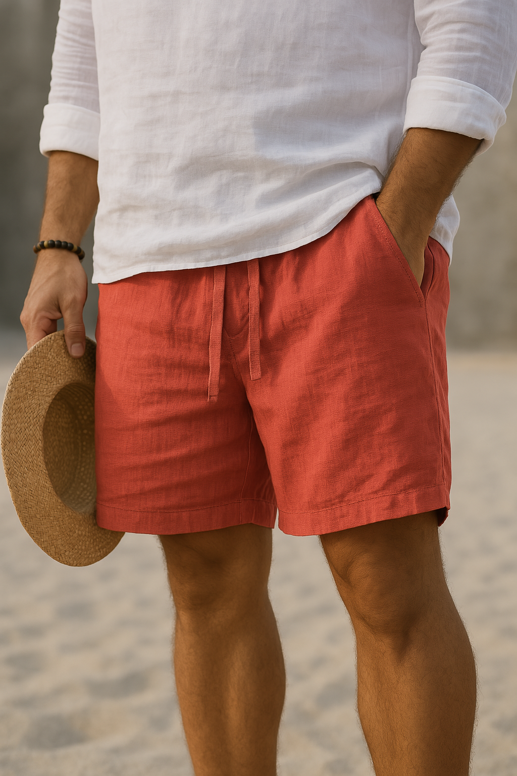 Herren Linen Shorts