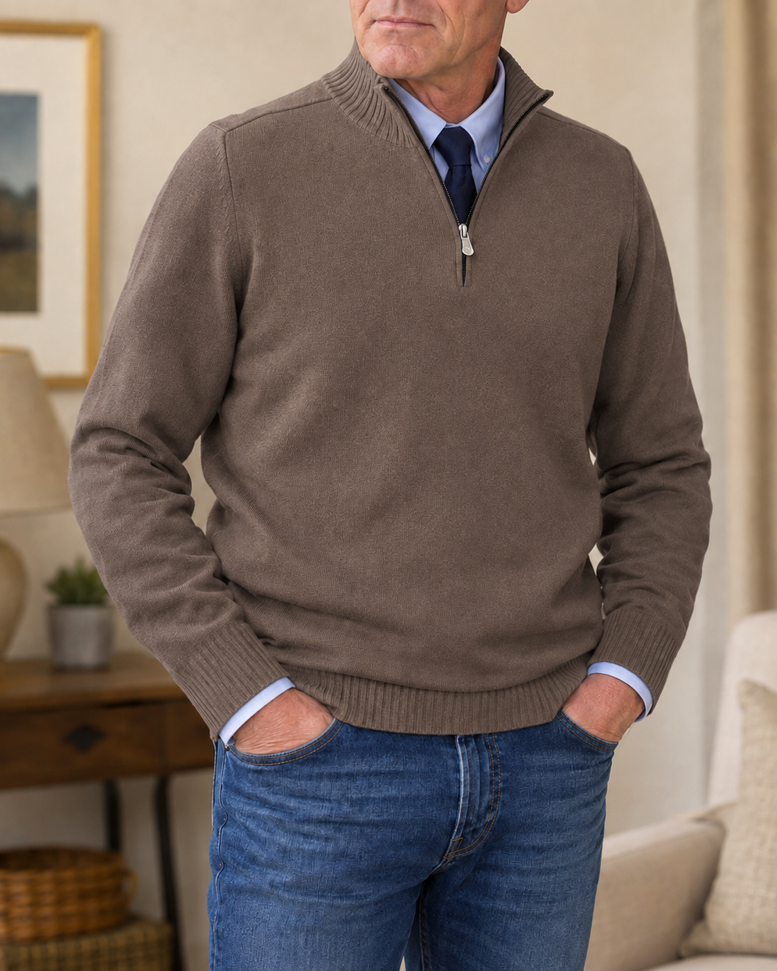 Brentford Quarter-Zip Jumper