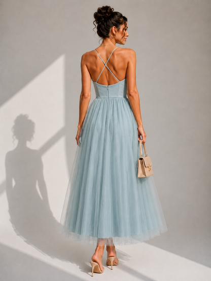 Aveline Tulle Midi Dress