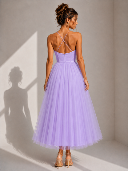 Aveline Tulle Midi Dress