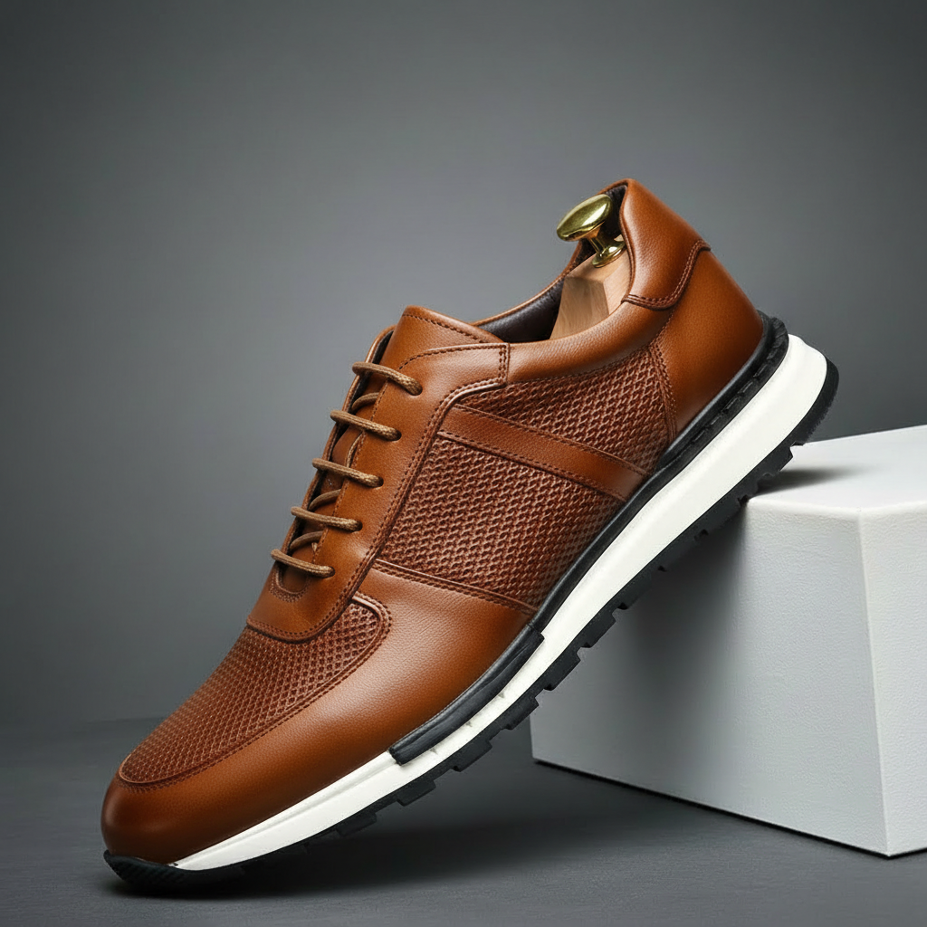 Firenze Woven Leather Sneakers