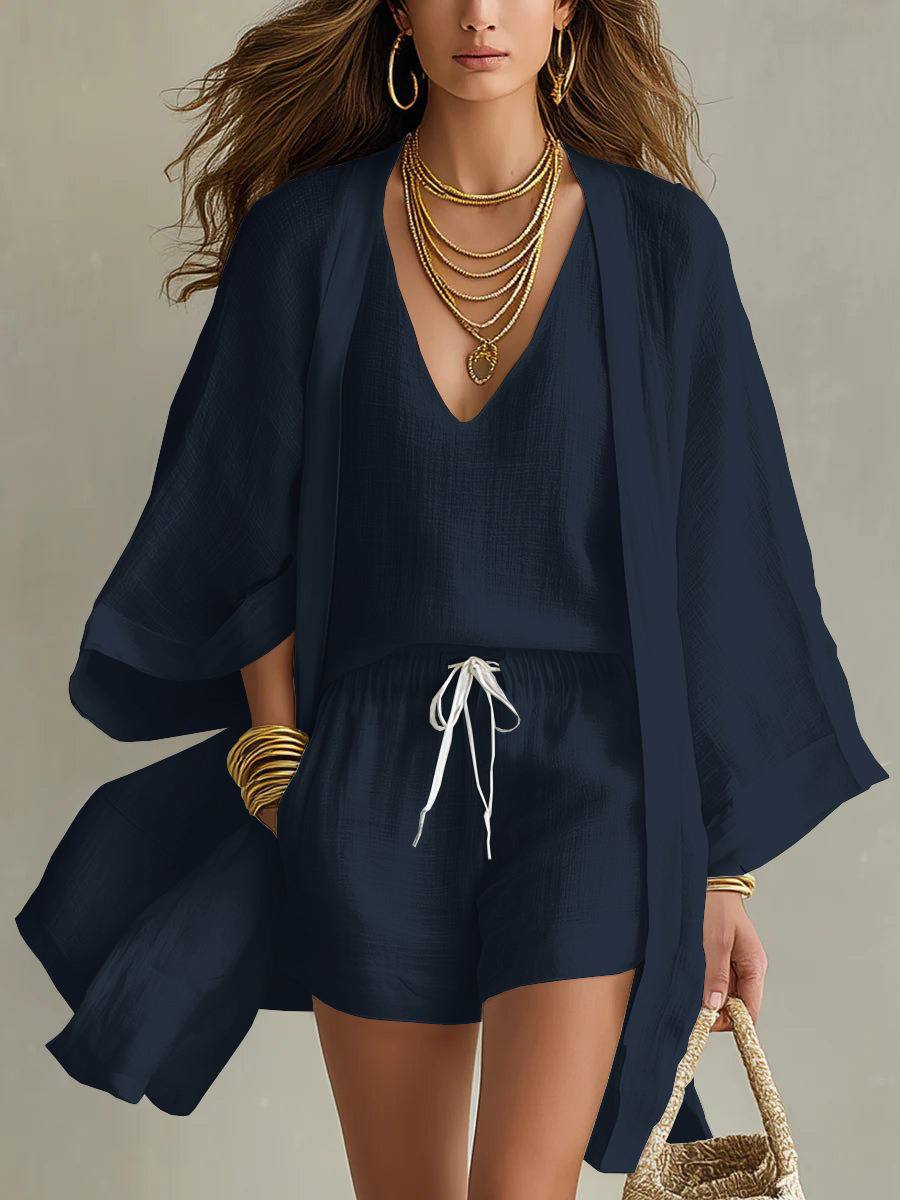 Hartley Three-Piece Linen Set