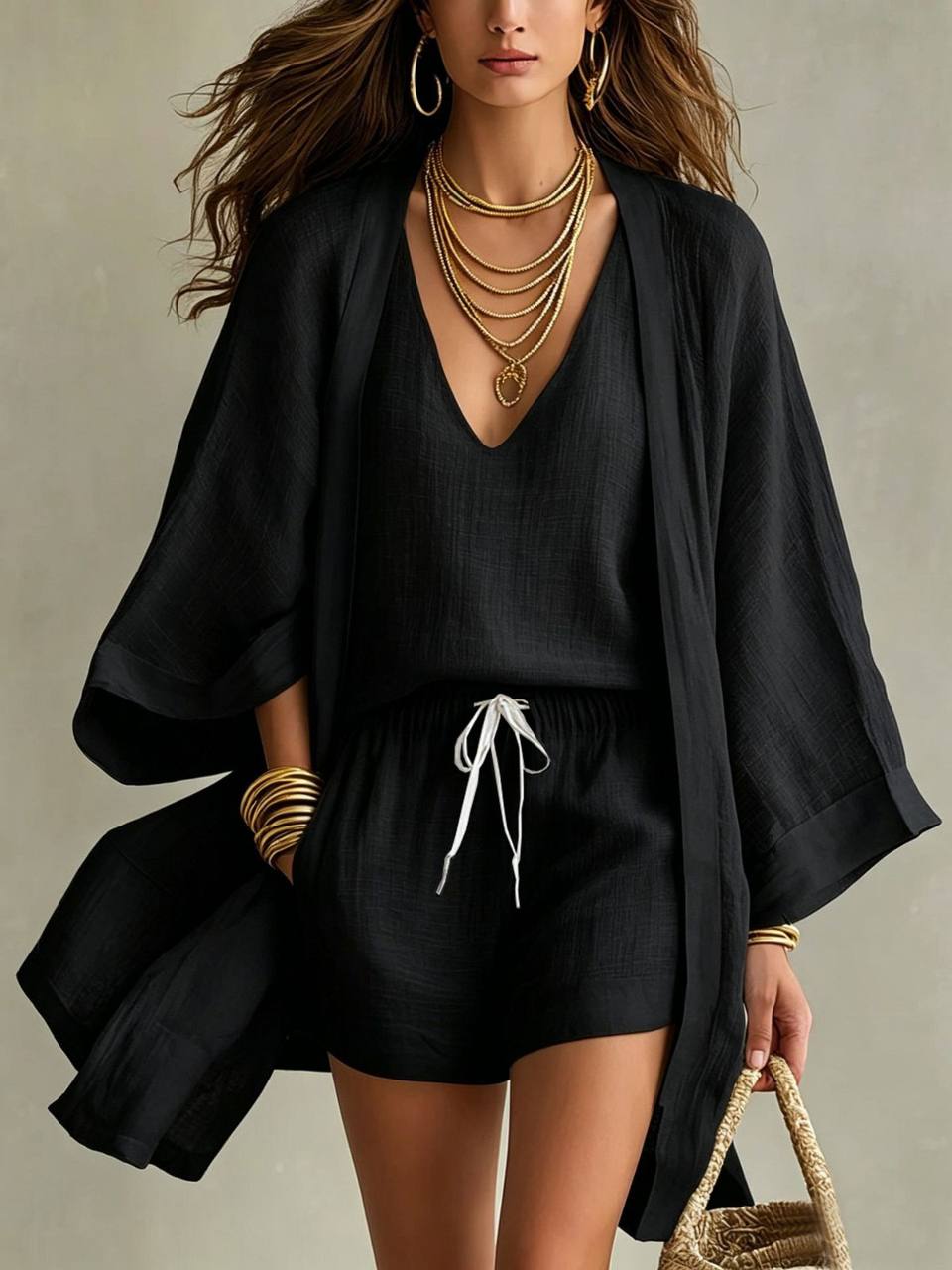 Hartley Three-Piece Linen Set