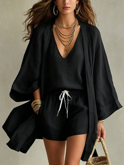 Hartley Three-Piece Linen Set