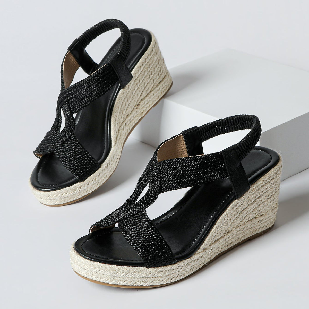 Braided Wedge Sandals