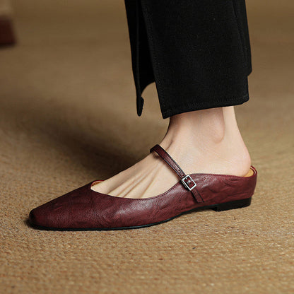 Odette Leather Mules
