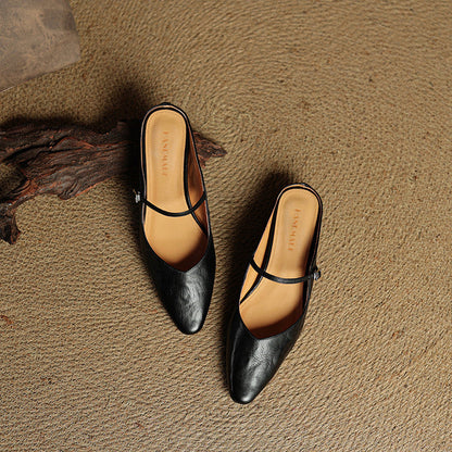 Odette Leather Mules