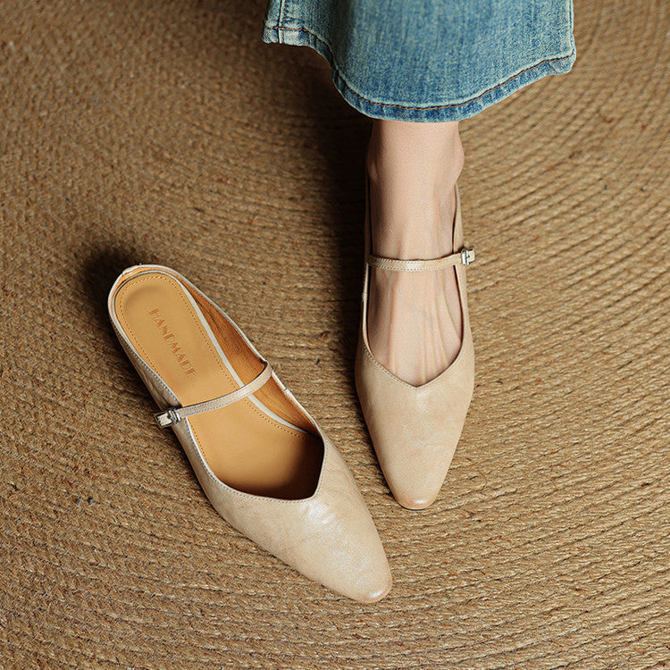 Odette Leather Mules