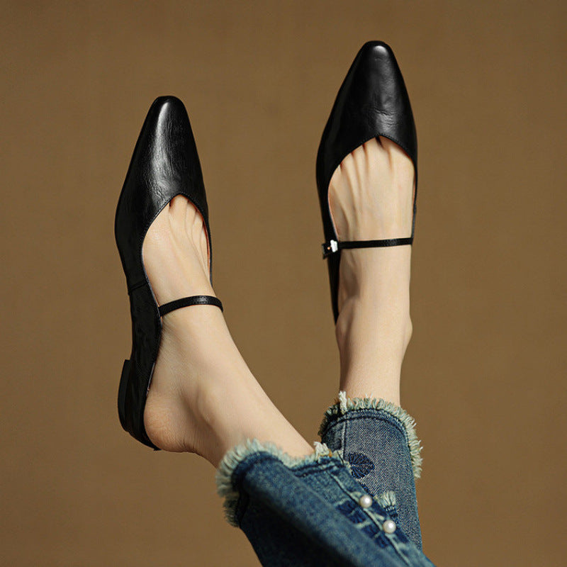 Odette Leather Mules