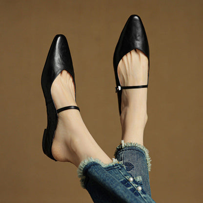 Odette Leather Mules