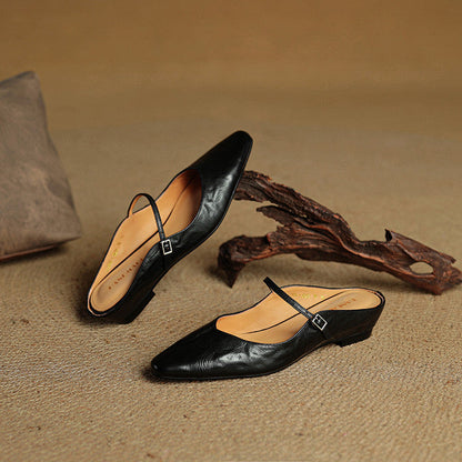 Odette Leather Mules