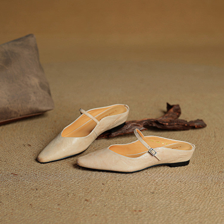 Odette Leather Mules