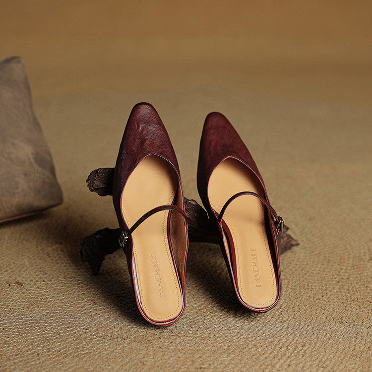 Odette Leather Mules