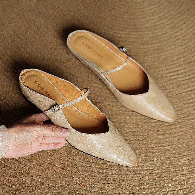 Odette Leather Mules