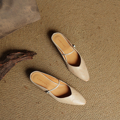 Odette Leather Mules