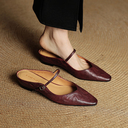 Odette Leather Mules