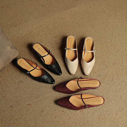 Odette Leather Mules