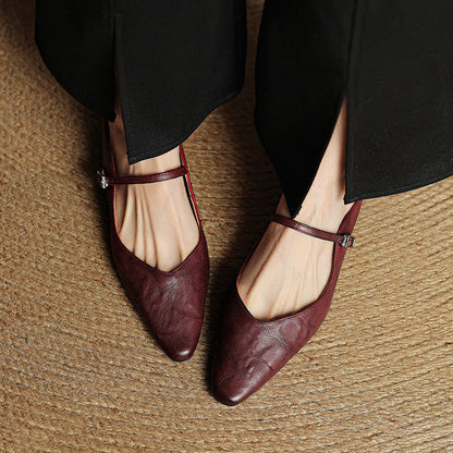 Odette Leather Mules