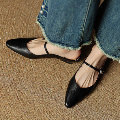 Odette Leather Mules