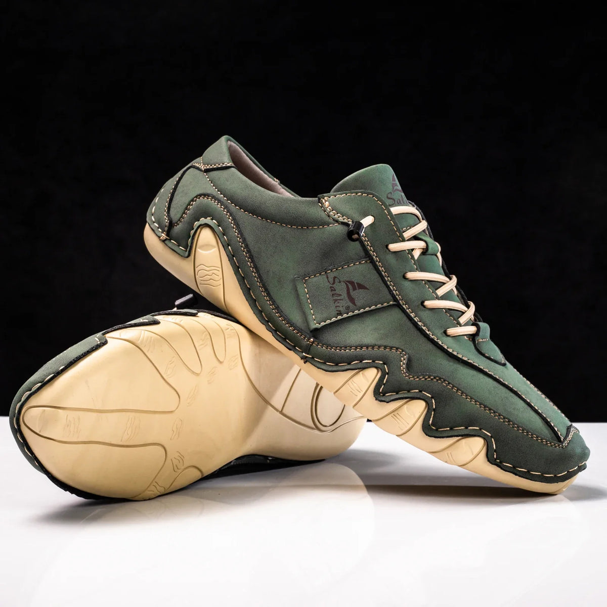 Larkin Leather Trainer