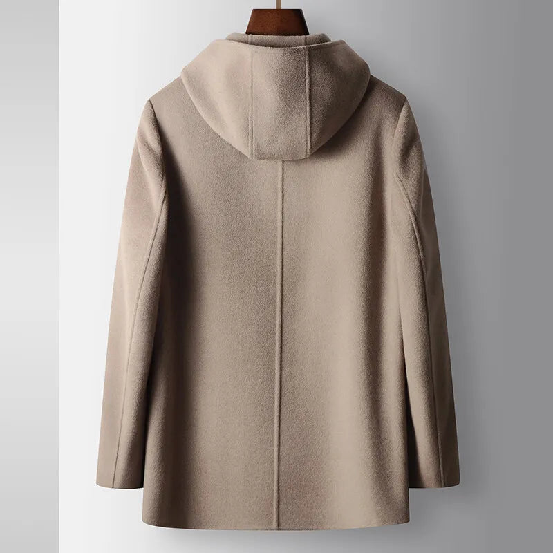 100% Woolen Hooded Coat - Riviera London