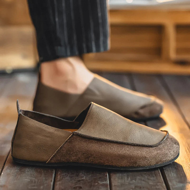 Harland Suede & Leather Slip-Ons