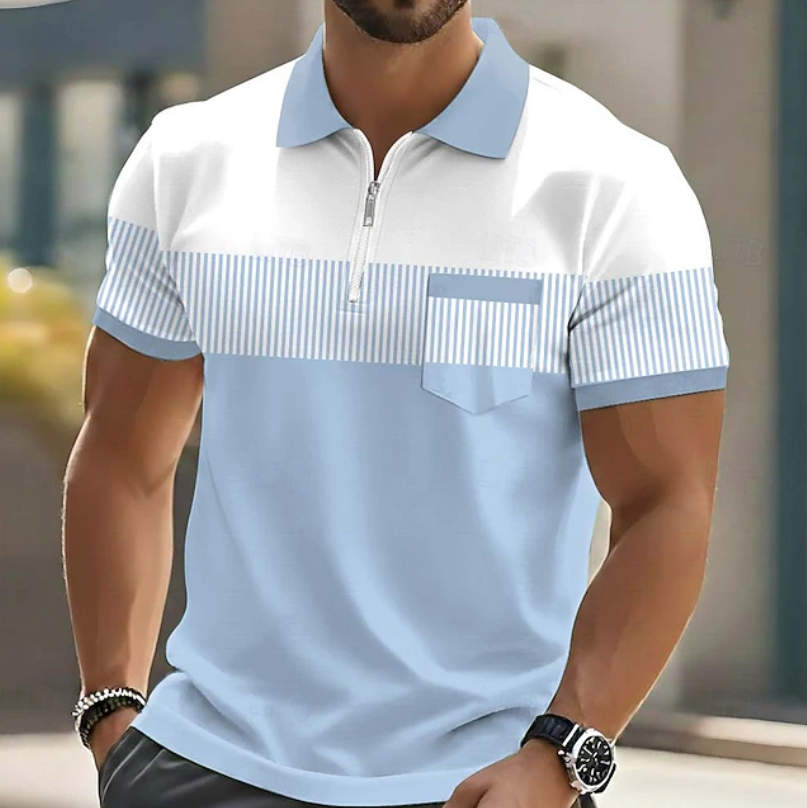Riviera Elegant Zip Polo