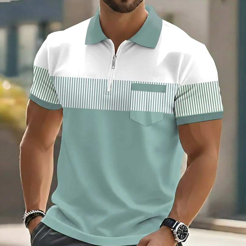 Riviera Elegant Zip Polo