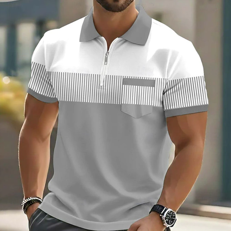 Riviera Elegant Zip Polo