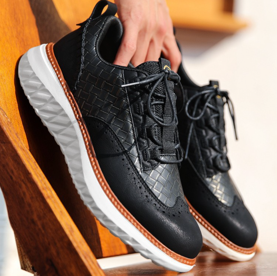 Hand-Stitched Hybrid Sneakers
