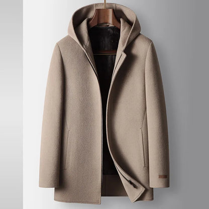 100% Woolen Hooded Coat - Riviera London