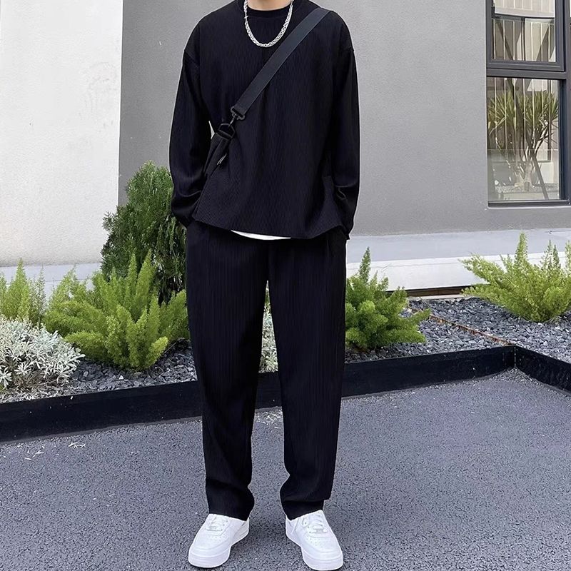 Men’s Loose Fashionable Long Sleeve 2-piece Set（50% OFF） - Riviera London