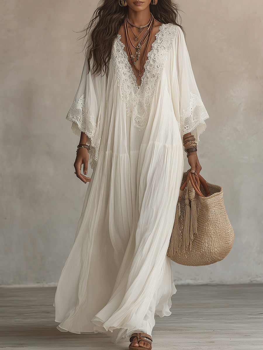 Indara V-Neck Maxi Dress
