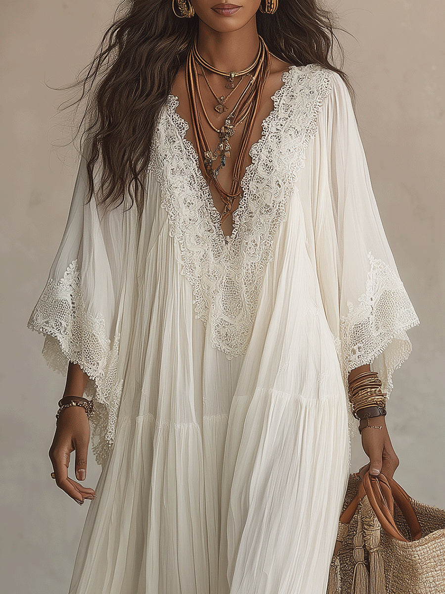 Indara V-Neck Maxi Dress