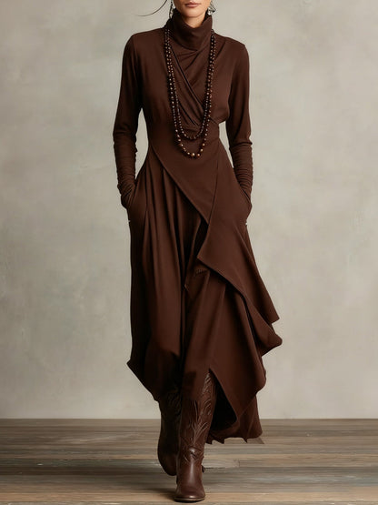 Patrizia Asymmetric Maxi Dress