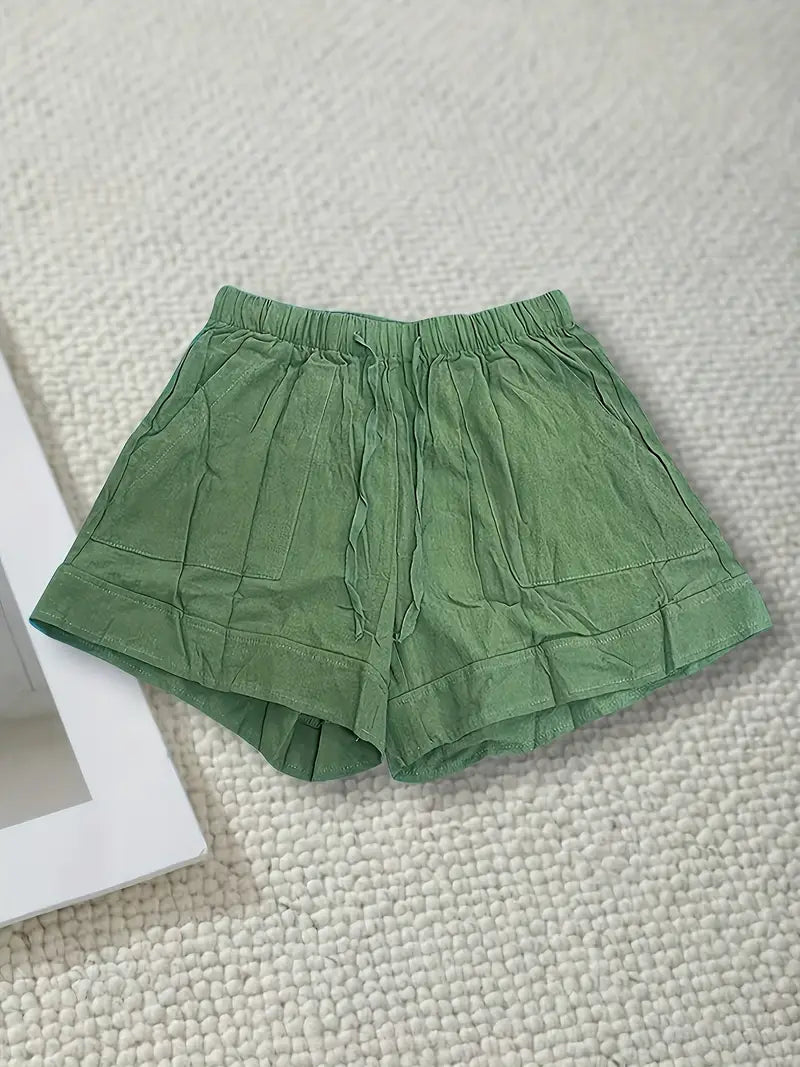 Maya Relaxed Drawstring Shorts - Riviera London