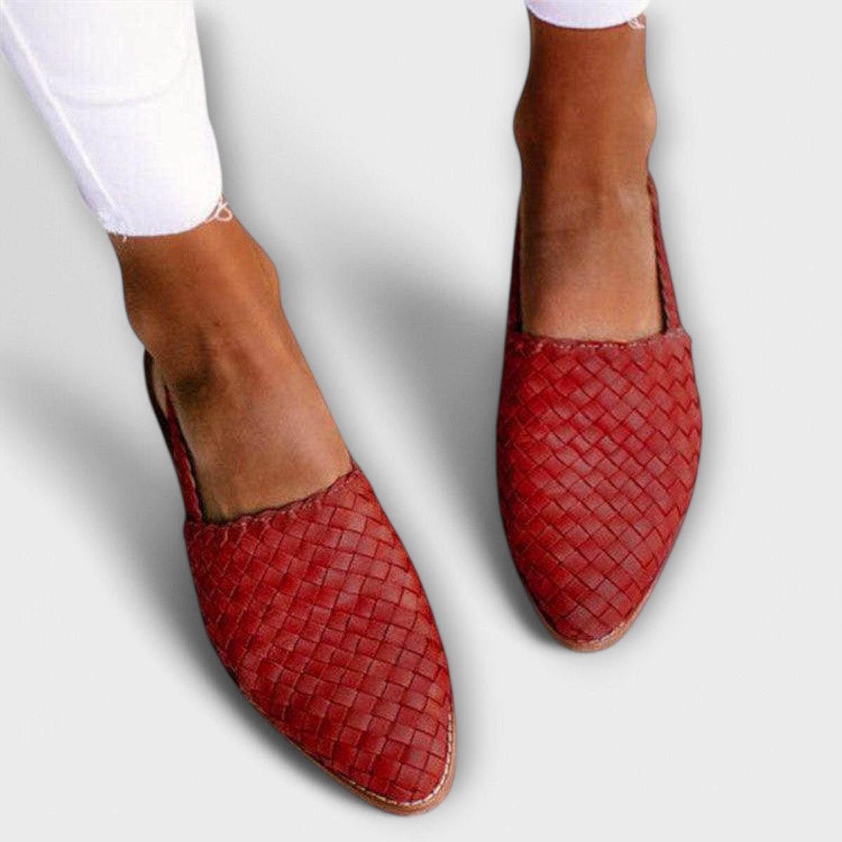 Aurora Woven Slingback Loafers
