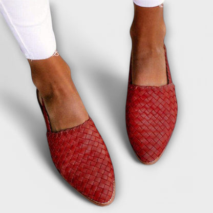Aurora Woven Slingback Loafers