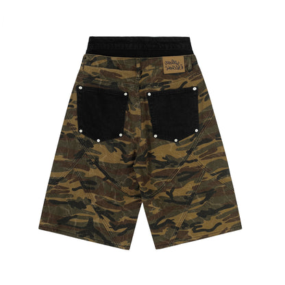 Omirad Camo Panel Cargo Shorts