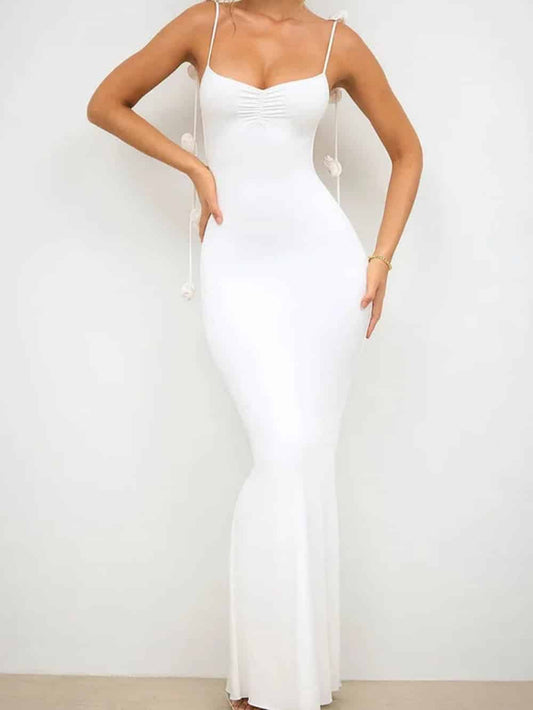 Decor Cami Backless Fitted Maxi Dresses - Riviera London
