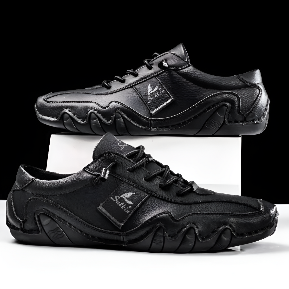 Larkin Leather Trainer