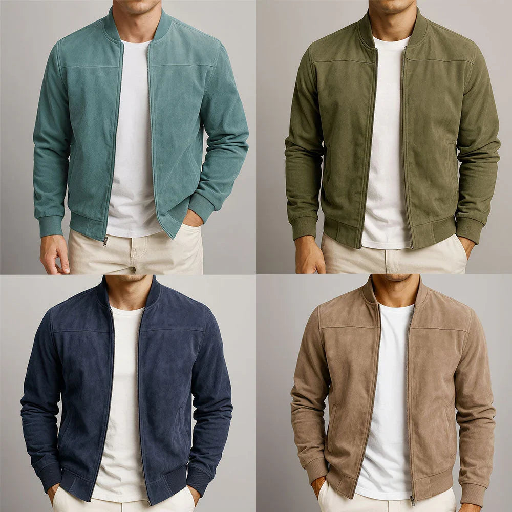 Riviera Suede Bomber