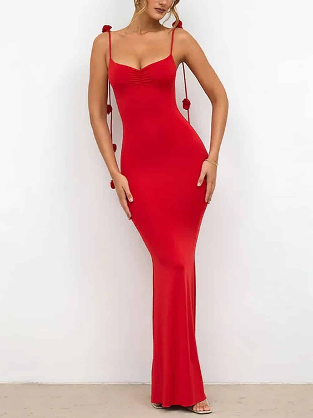 Decor Cami Backless Fitted Maxi Dresses - Riviera London
