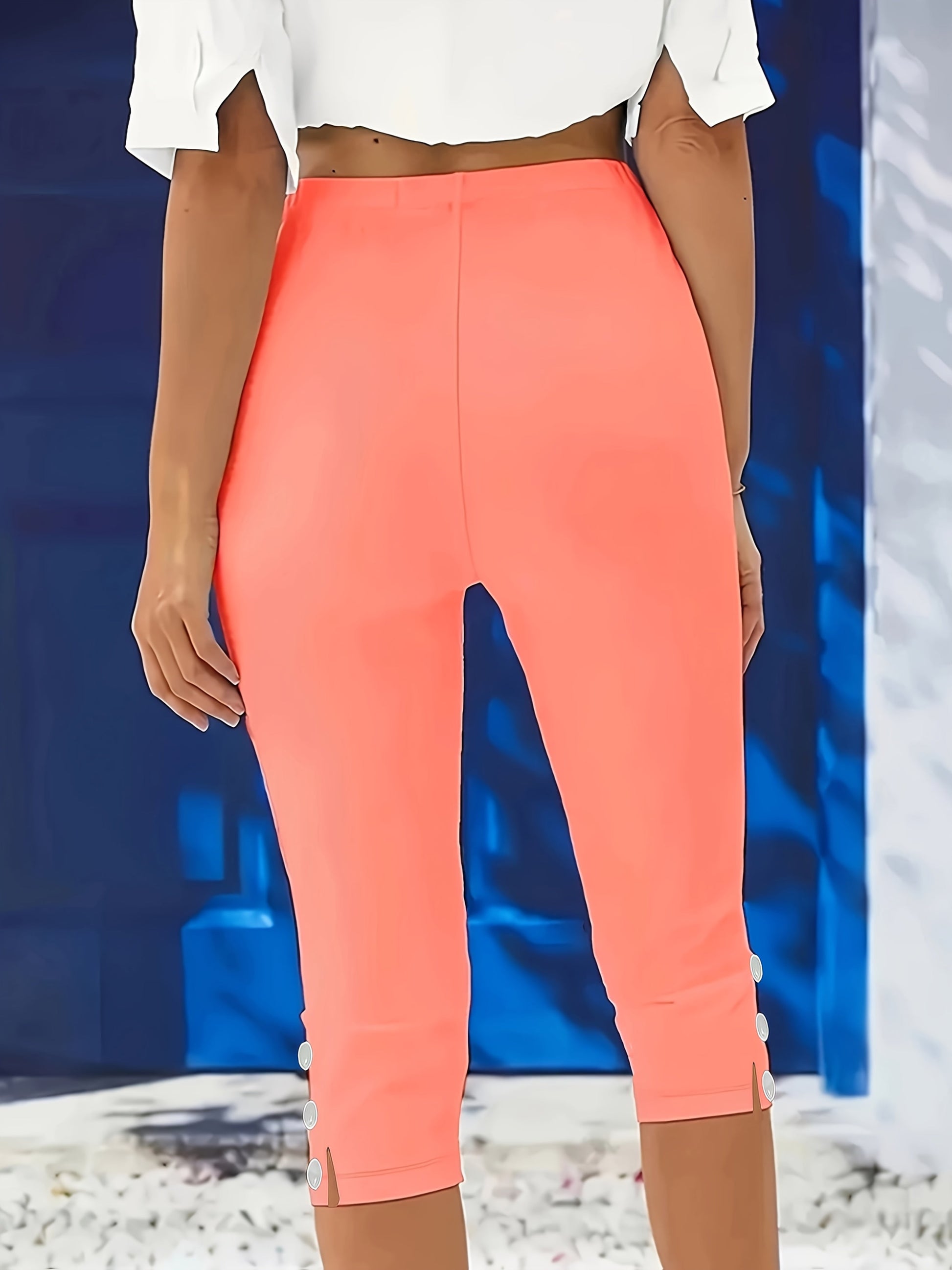Clara Polished Stretch Capri - Riviera London