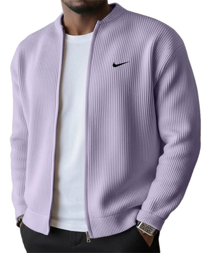 Ribbed Zip Cardigan