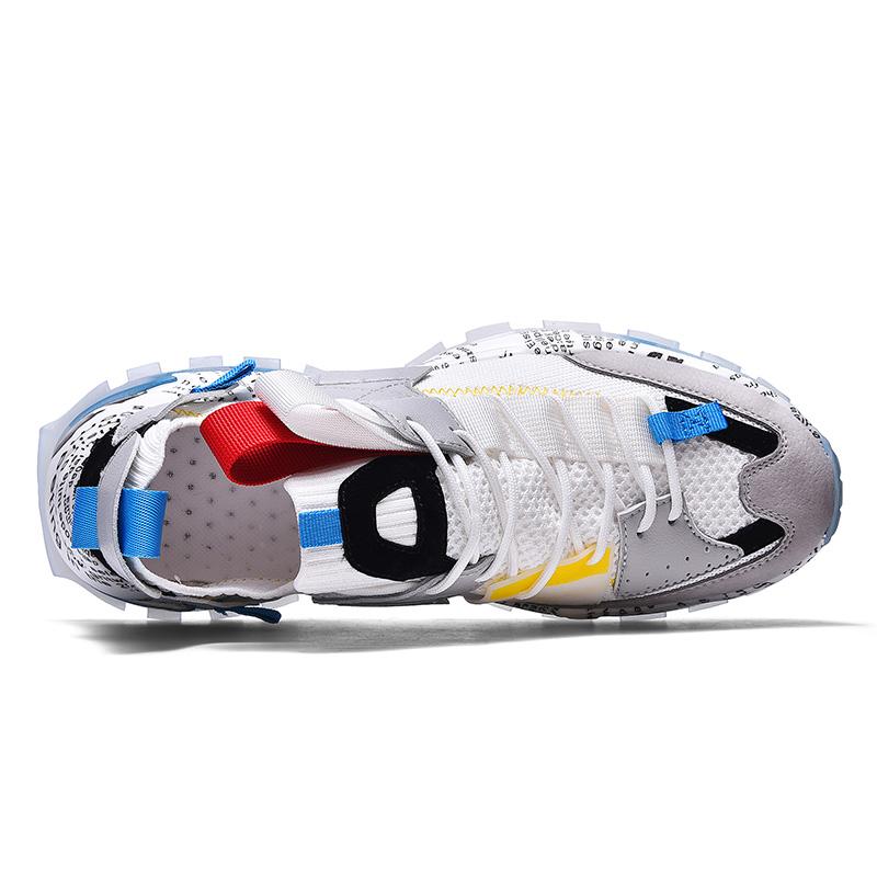 Graffiti Breathable Mesh Casual Sneakers - Riviera London