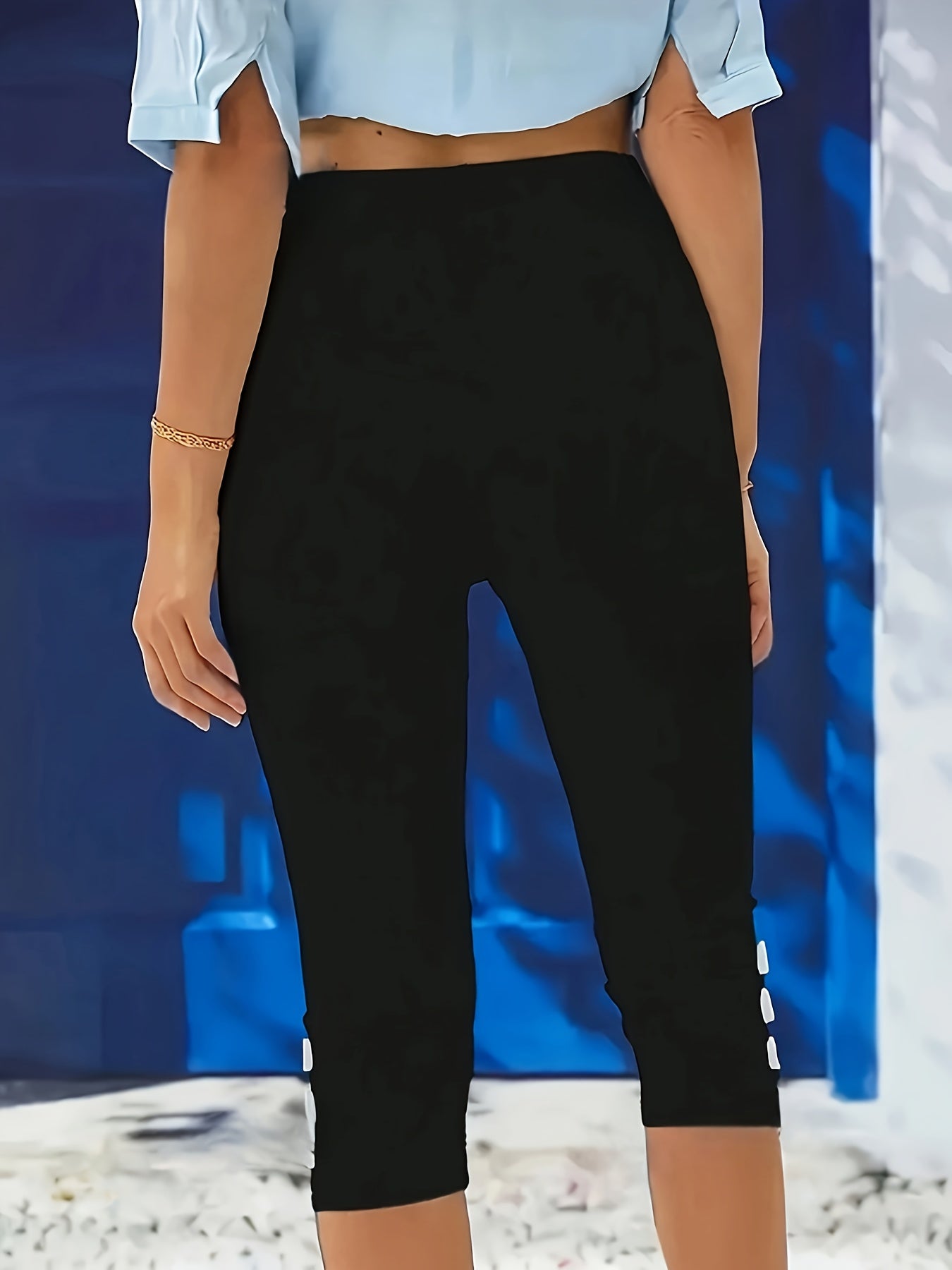 Clara Polished Stretch Capri - Riviera London