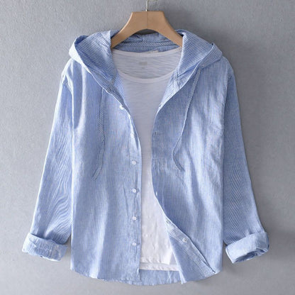 Nova Linen Hoodie - Riviera London